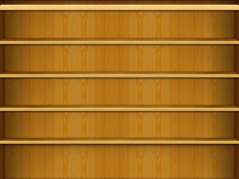 lege boekenkast